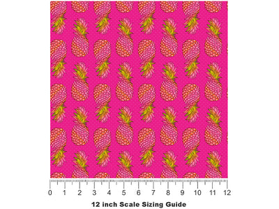Red Spanish Fruit Vinyl Film Pattern Size 12 inch Scale~Rwraps Red Spanish Fruit Sizing Chart~2