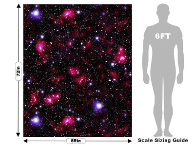 Red Starfield Science Fiction Vehicle Wrap Scale~Rwraps Series 914 Red Starfield Science Fiction Measurements~1