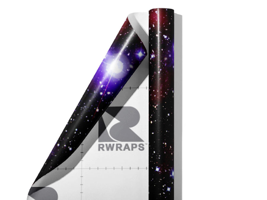 Red Starfield Science Fiction Wrap Film Sheets~Rwraps Series 914 Red Starfield Science Fiction Scrolled Sheet~3