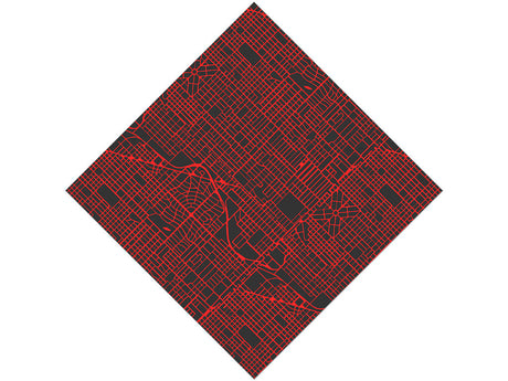 Red Streets Cityscape Vinyl Wrap Pattern
