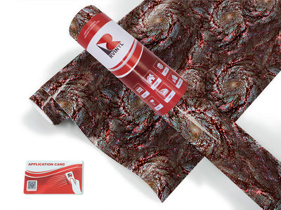 red swirl science fiction Craft Vinyl Roll