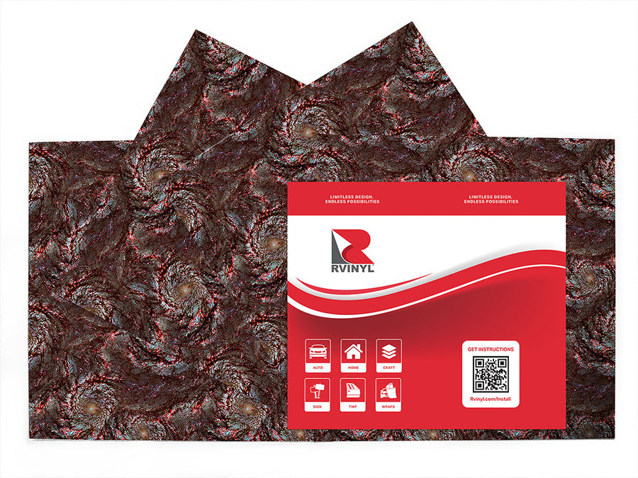 red swirl science fiction Craft Vinyl Sheet Pack