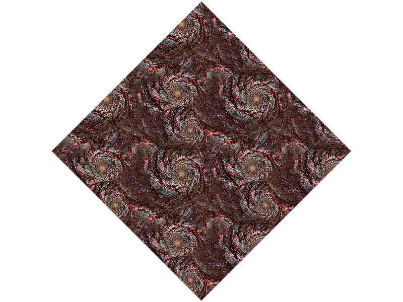 Red Swirl Science Fiction Vinyl Wrap Pattern
