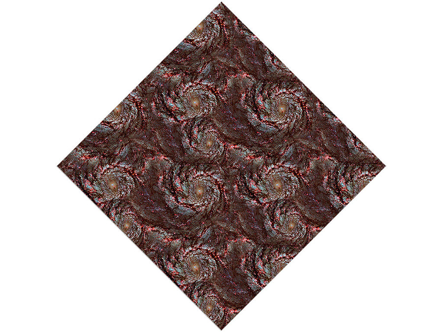 Red Swirl Science Fiction Vinyl Wrap Pattern