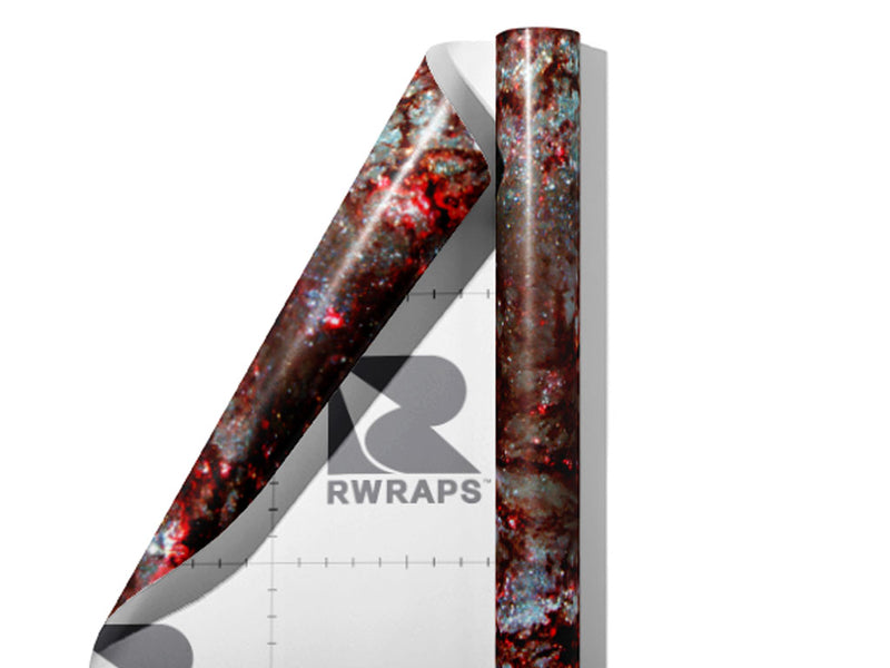 Red Swirl Science Fiction Wrap Film Sheets~Rwraps Series 914 Red Swirl Science Fiction Scrolled Sheet~3