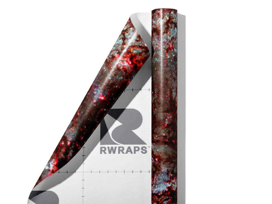 Red Swirl Science Fiction Wrap Film Sheets~Rwraps Series 914 Red Swirl Science Fiction Scrolled Sheet~3