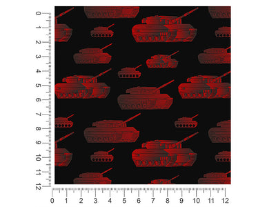 red tanks  1ft x 1ft Craft Sheets