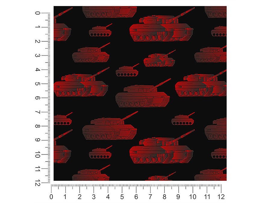 red tanks  1ft x 1ft Craft Sheets