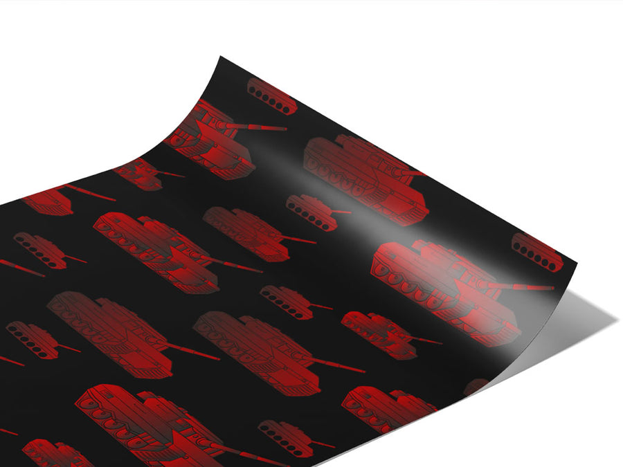 Red Tanks Americana Vinyl Wraps~Rwraps Series 914 Digitally Printed Vinyl Wrap~1