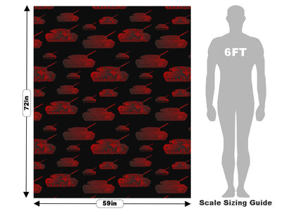 Red Tanks Americana Vehicle Wrap Scale~Rwraps Series 914 Red Tanks Americana Measurements~2