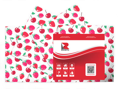 red team fruit Craft Vinyl Sheet Pack