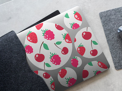 red team fruit DIY Laptop Stickers