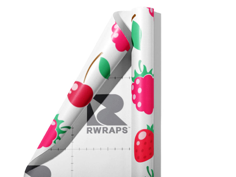 Red Team Fruit Wrap Film Sheets~Rwraps Series 914 Red Team Fruit Scrolled Sheet~3