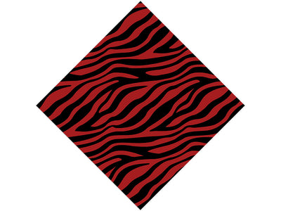 Red Zebra Vinyl Wrap Pattern