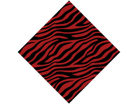 Red Zebra Vinyl Wrap Pattern