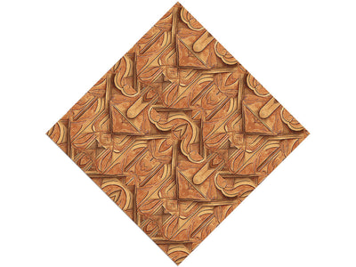 Redwood Owl Wooden Parquet Vinyl Wrap Pattern