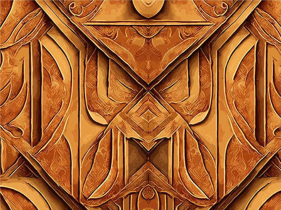 Redwood Owl Wooden Parquet Vinyl Wrap Pattern~Rwraps Series 914 Digitally Printed Vinyl Wrap~0