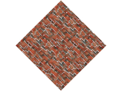 Redwood Red Brick Vinyl Wrap Pattern