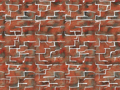 Redwood Red Brick Vinyl Wrap Pattern~Rwraps Series 914 Digitally Printed Vinyl Wrap~0