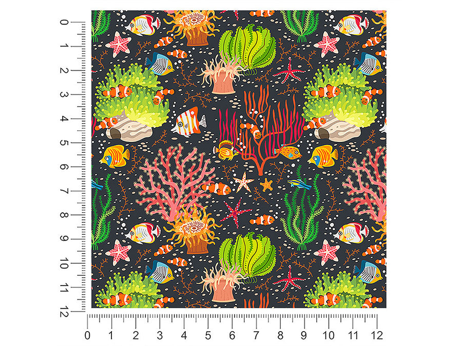 reef life salt water 1ft x 1ft Craft Sheets