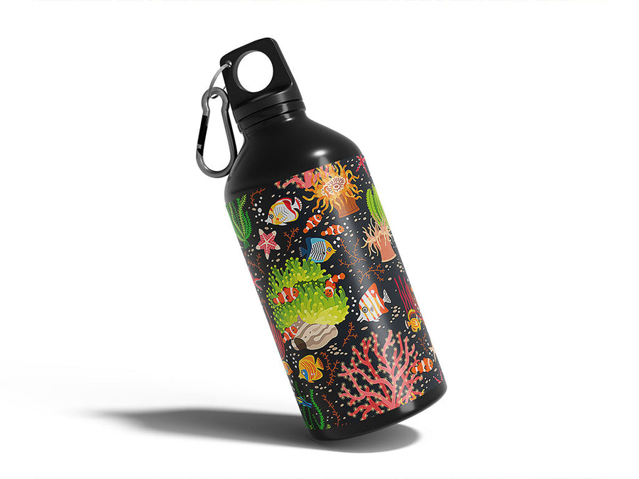 reef life salt water Water Bottle DIY Stickers
