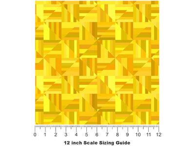 Refined Amber Mosaic Vinyl Film Pattern Size 12 inch Scale~Rwraps Refined Amber Mosaic Sizing Chart~2
