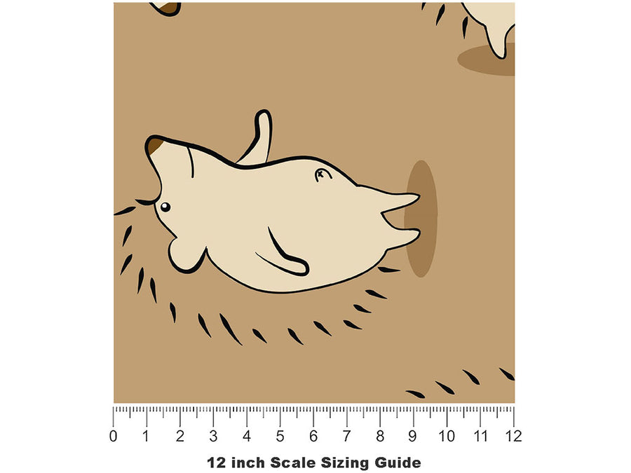 Refined Gentleman Animal Vinyl Film Pattern Size 12 inch Scale~Rwraps Refined Gentleman Animal Sizing Chart~2