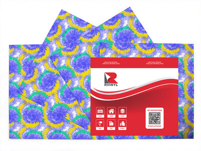 refracting light tie dye Craft Vinyl Sheet Pack