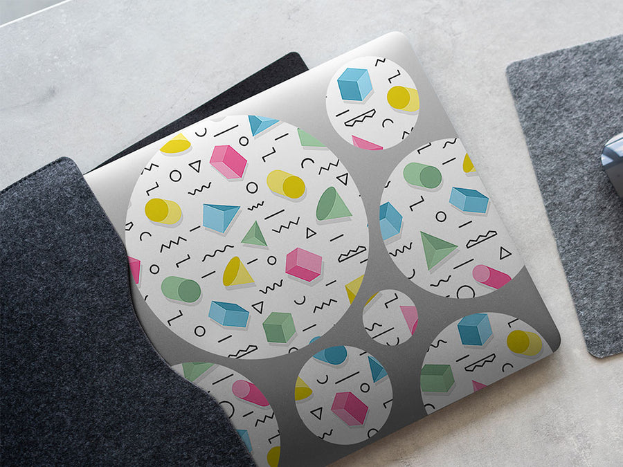 regained equilibrium abstract geometric DIY Laptop Stickers