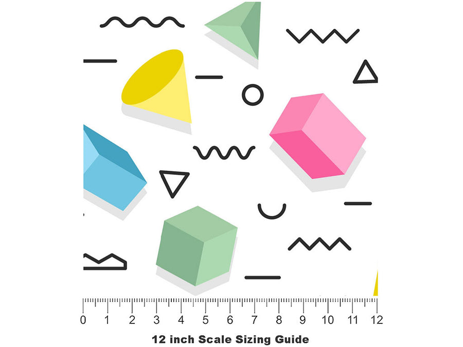 Regained Equilibrium Abstract Vinyl Film Pattern Size 12 inch Scale~Rwraps Regained Equilibrium Abstract Sizing Chart~2