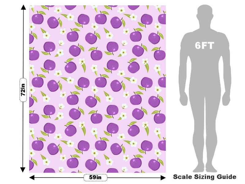 Reine Claudee Violette Fruit Vehicle Wrap Scale~Rwraps Series 914 Reine Claudee Violette Fruit Measurements~1