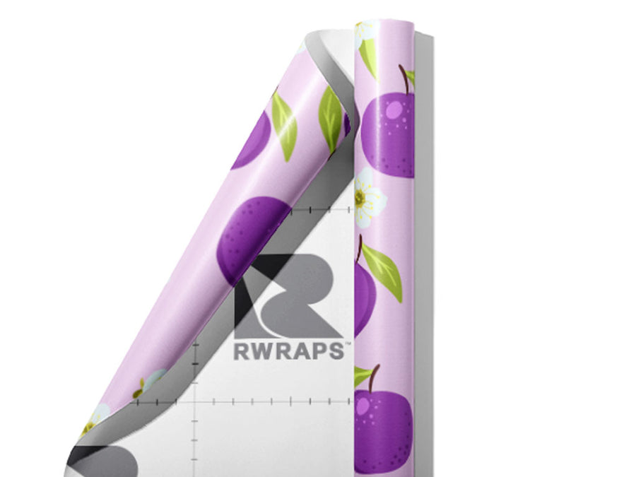 Reine Claudee Violette Fruit Wrap Film Sheets~Rwraps Series 914 Reine Claudee Violette Fruit Scrolled Sheet~3