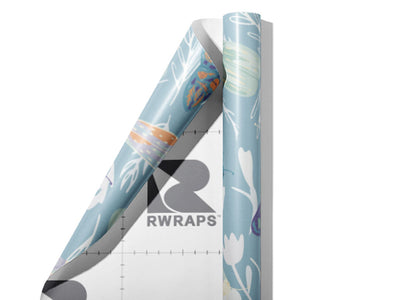 Relaxing Pond Bug Wrap Film Sheets~Rwraps Series 914 Relaxing Pond Bug Scrolled Sheet~3