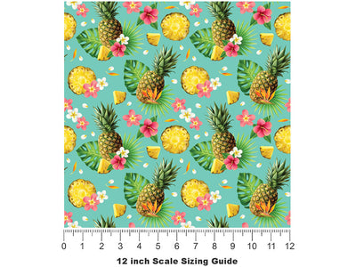 Relaxing Rondon Fruit Vinyl Film Pattern Size 12 inch Scale~Rwraps Relaxing Rondon Fruit Sizing Chart~2