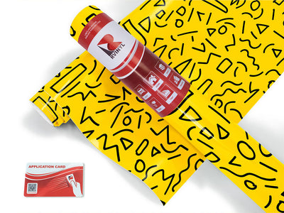 restart abstract geometric Craft Vinyl Roll
