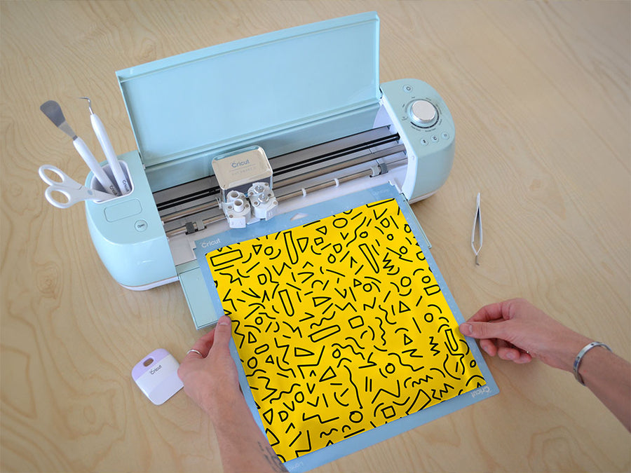 restart abstract geometric Cricut Compatible Vinyl