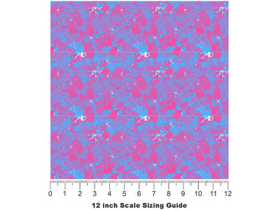 Restless Lovers Paint Splatter Vinyl Film Pattern Size 12 inch Scale~Rwraps Restless Lovers Paint Splatter Sizing Chart~2