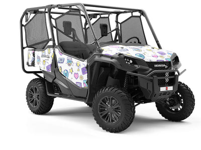 Retro Doodles Gaming Utility Vehicle Vinyl Wrap