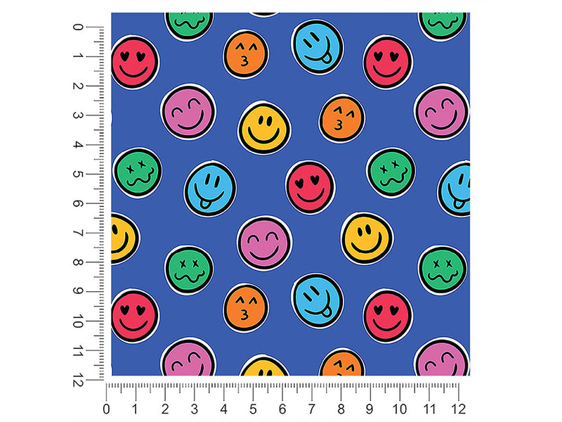 retro faces emoji 1ft x 1ft Craft Sheets