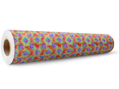 Retro Flashback Tie Dye Wrap Film Wholesale Roll~Rwraps Series 914 Digitally Printed Vinyl Roll~5