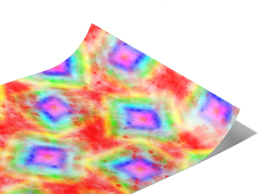 Retro Flashback Tie Dye Vinyl Wraps~Rwraps Series 914 Digitally Printed Vinyl Wrap~0