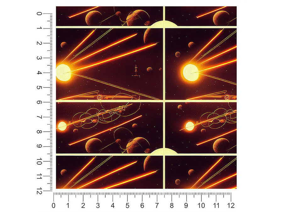 retro universe science fiction 1ft x 1ft Craft Sheets