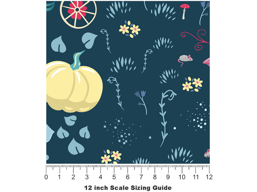 Returning Home Fantasy Vinyl Film Pattern Size 12 inch Scale~Rwraps Returning Home Fantasy Sizing Chart~2