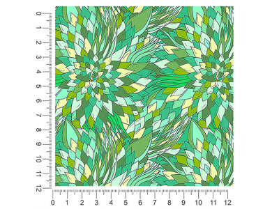 reverend green floral 1ft x 1ft Craft Sheets