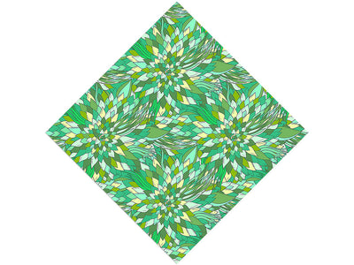 Reverend Green Floral Vinyl Wrap Pattern