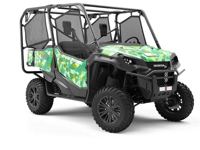 Reverend Green Floral Utility Vehicle Vinyl Wrap