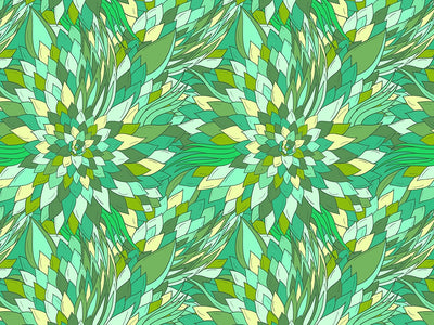 Reverend Green Floral Vinyl Wrap Pattern~Rwraps Series 914 Digitally Printed Vinyl Wrap~0