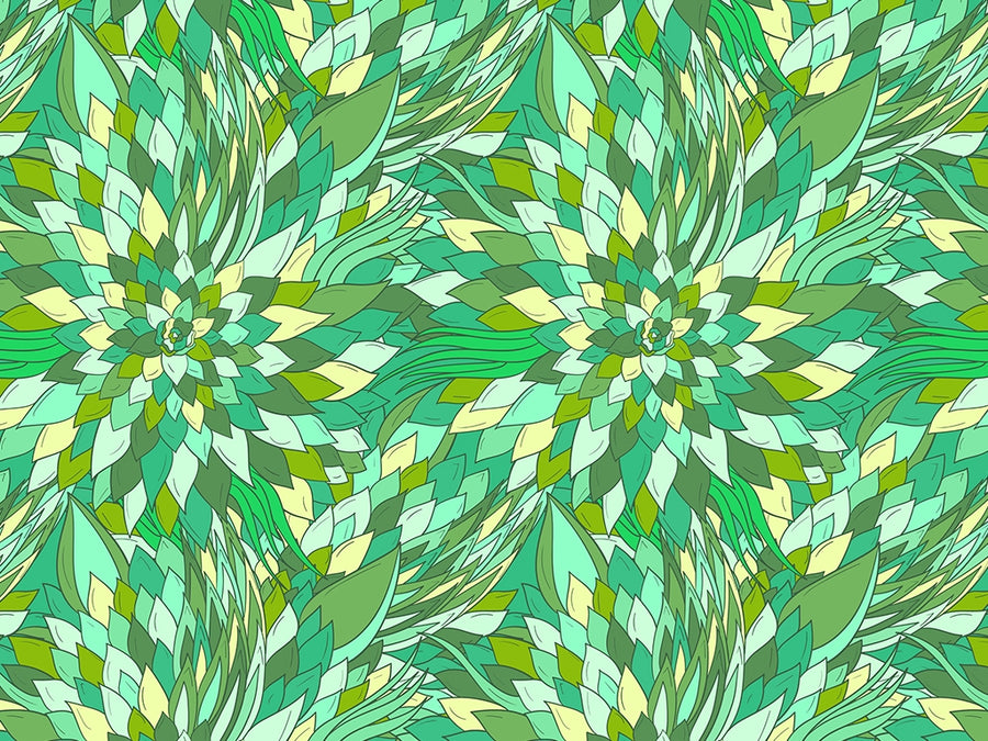 Reverend Green Floral Vinyl Wrap Pattern~Rwraps Series 914 Digitally Printed Vinyl Wrap~0