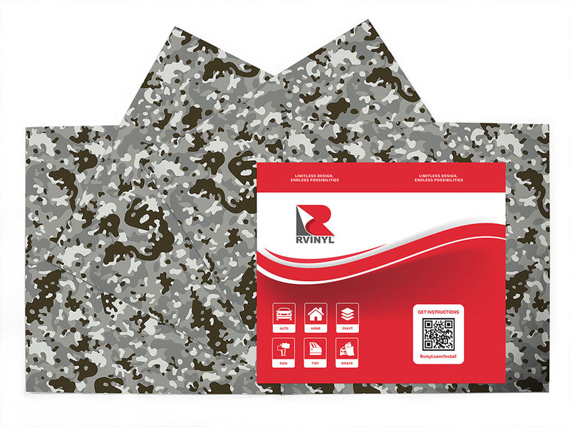 rhino woodland camouflage Craft Vinyl Sheet Pack