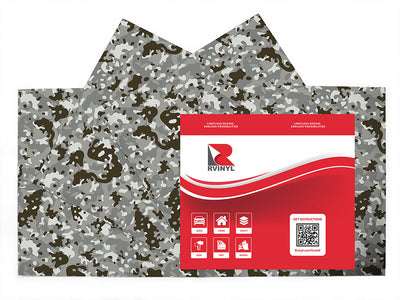 rhino woodland camouflage Craft Vinyl Sheet Pack